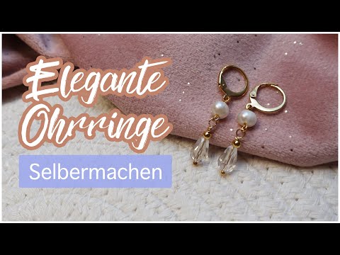 DIY | Make elegant pearl earrings yourself | how to make earrings