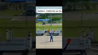 Manila to Cagayan De Oro / Airplane Pilot View/ Air Travel /Airport take off and landing