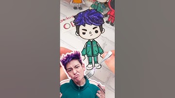 🦑SQUID GAME🥴 THANOS😈 Toca Boca drawing #tocaboca #squidgame2 #crafts #thanos #short #papercraft