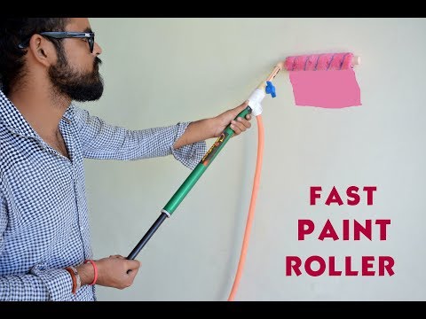 How To Make Fast Paint Roller At Home - Simple
