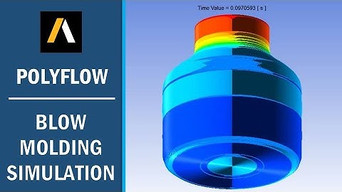 Ansys Workbench | Polyflow | Blow molding simulation of a plastic bottle