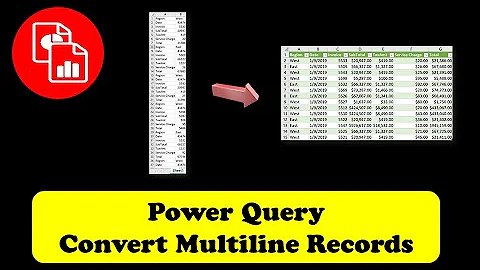 Convert Multiple Line Records into Different Rows