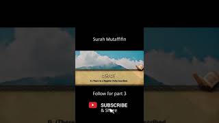 Surah Mutaffifin Part 2 #shorts #quran #islam