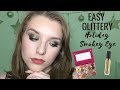 EASY GREEN SMOKEY EYE FT. FLOWER BEAUTY GLITTER SHADOW AND BH COSMETICS ROYAL AFFAIR