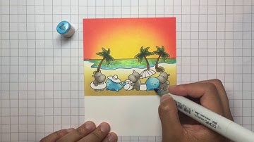 Clearly Besotted Seasonal Line Up Copic Colouring