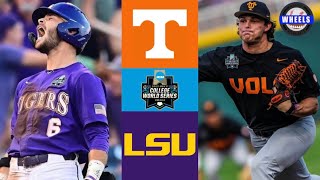 Tennessee vs #5 LSU | College World Series Opening Round | 2023 College Baseball Highlights