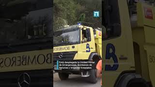 Un gran despliegue de los servicios de emergencia en Ibias