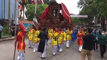 Lễ hội tiên lục |toàn cảnh rước kiệu thần từ đình viễn sơn chùa