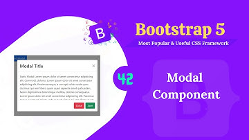 Bootstrap 5 modal component.