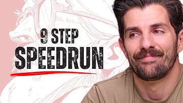 How to Draw Portraits in RECORD Time (from imagination)