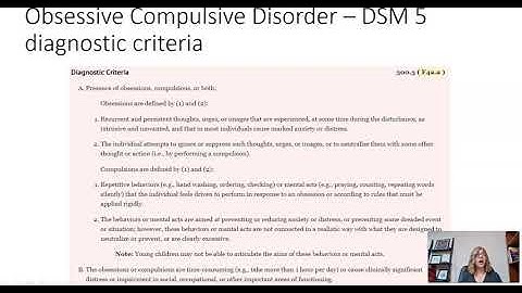 Anxiety and OCD Part IV   Obsessive Compulsive Disorder