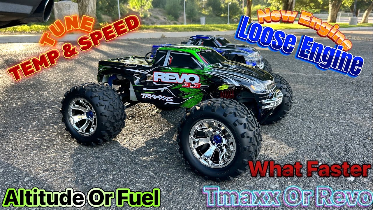 Revo Tmaxx Nitro Fuel adjustment Was It Altitude Or Fuel ? New Engine Or Loose Engine is Faster?