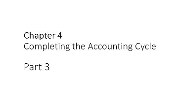 Principles in Financial Accounting Chapter 4 Part 3