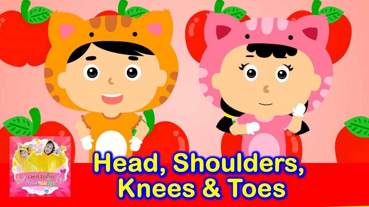 Head, Shoulders, Knees \u0026 Toes | Exercise Song For Kids เพลงเด็กภาษาอังกฤษ