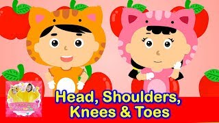 Head Shoulders Knees Toes Exercise Song For Kids เพลงเดกภาษาองกฤษ