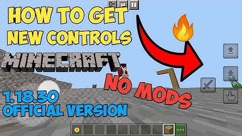 How to get new touch controls in minecraft 1.18.30 #gaming