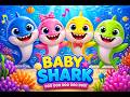 Baby Sharks Dance 🦈💙 | Cute Shark Song for Kids | Fun Beach Animation