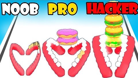 NOOB vs PRO vs HACKER - Teeth Shield | Gameplay Walkthrough (Android,iOS)