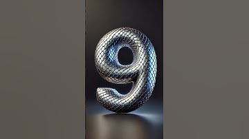 #short 10-Second Countdown with 3D Metallic Snake-Scaled Numbers 🐍✨ #Countdown #10Seconds