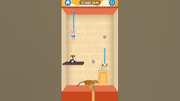 rescue cut rope puzzle stage 3646| rescue cut rope puzzle game for android and iOS #short