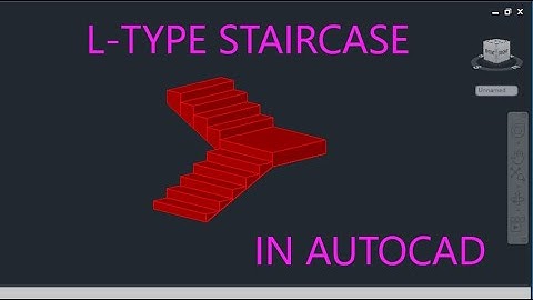 How to draw L-Type Stair in AutoCad (basic)||AutoCAD tutorial
