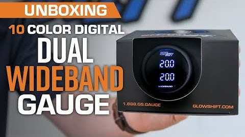 Unboxing | GlowShift 10 Color Digital Series Dual Wideband Gauge for Cars and Trucks