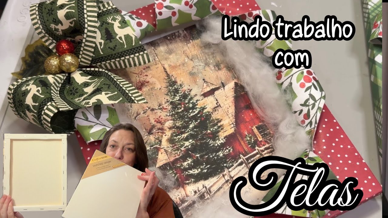 FAÇA ESSE TRABALHO LINDO COM TELAS DE PINTURA! 