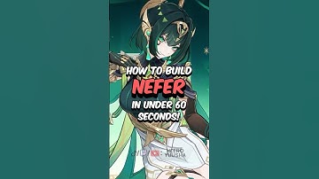 BEST NEFER BUILD - How to Build Nefer in 60 Seconds #genshinimpact #genshin #hoyoverse
