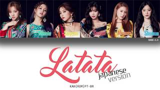 (G)I-DLE ((여자)아이들) - LATATA (Japanese ver.) | Legendado PT-BR (Color Coded Lyrics) by Bang A.O