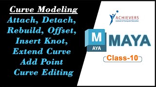 Curve Modeling Attach Detach Rebuild Offset  Insert Knot Extend Curve Add Point Curve Editi