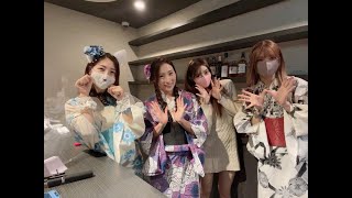 なっちとみゃあこ、あやちゃんの浴衣ライブ