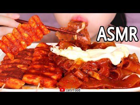 SPICY FOOD ASMR TTEOKBOKKI NOODLES ASMR | トッポッキを食べる | 咀嚼音 | 떡볶이 중국당면