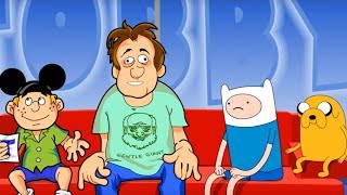 Hora de Aventura! Lesado e Tobby entrevistam Finn e Jake!