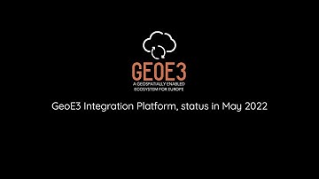 GeoE3 Integration Platform