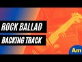 Rock ballad backing track in am