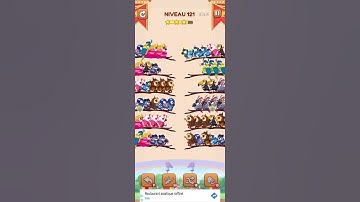 bird sort 2 color puzzle solution niveau 121 #games #puzzle #puzzlegame #androidgames