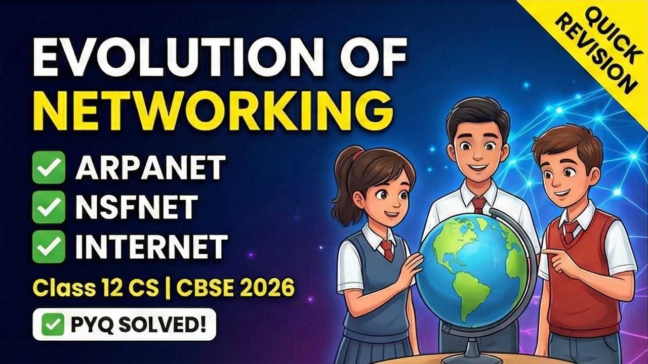 Evolution of Networking: ARPANET to Internet | Class 12th Computer Science | CBSE 2026