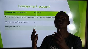 Consignment accounting part 1 introduction