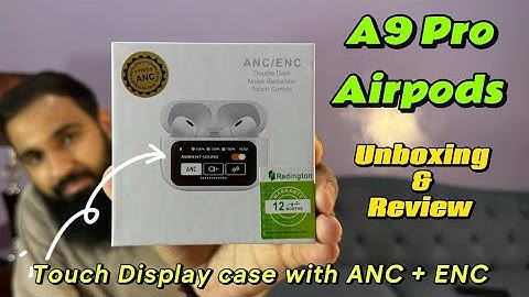 A9 Pro Airpods | Airpods with Touch Display | ANC and ENC | Mic call testing + PUBG latency test 😱👎🏻