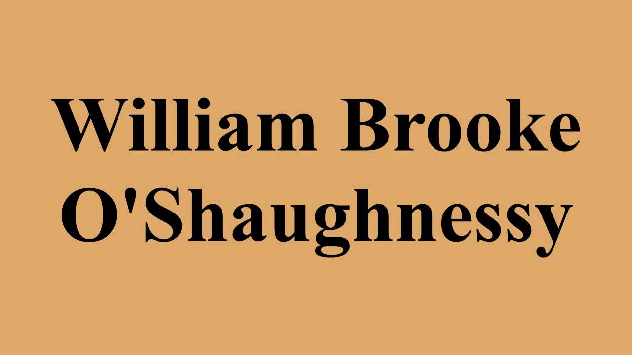 William Brooke O'Shaughnessy