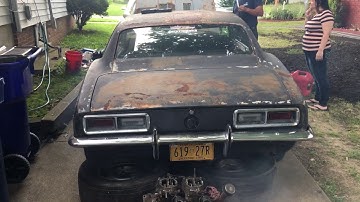 1968 camaro 327 small block first start in 34 years!!!