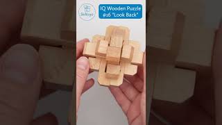 Skilltoyz IQ Wooden 3D Puzzle design 16 "Look Back". No solution shown - spoiler-free.