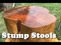 Wooden Tree Trunk Table