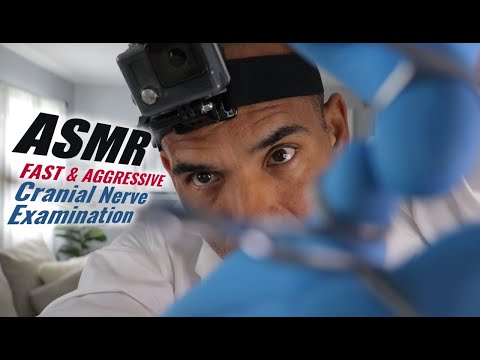 ASMR Fast & Aggressive Cranial Nerve Examination