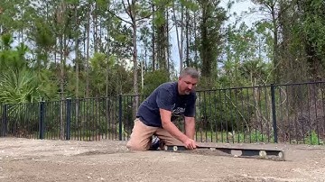 Leveling and Smoothing a Synthetic Turf Base with a 4 ft Level