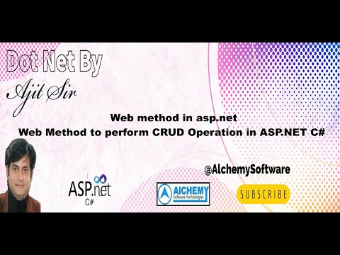 Web Method to perform CRUD Operation in ASP.NET C# | Web method in asp.net