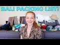 BALI PACKING LIST! watch this before you travel to BALI