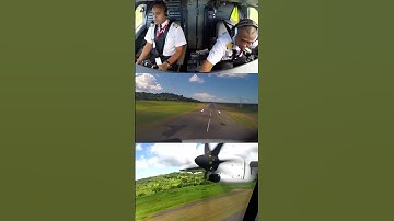 First Officer piloting ATR 72-600 out of Nosy Be [AIRCLIPS] #shorts
