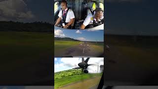 First Officer piloting ATR 72-600 out of Nosy Be [AIRCLIPS] #shorts