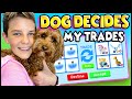 MY DOG DECIDES MY TRADES in Adopt Me Roblox!! Adopt Me Trading!! Prezley